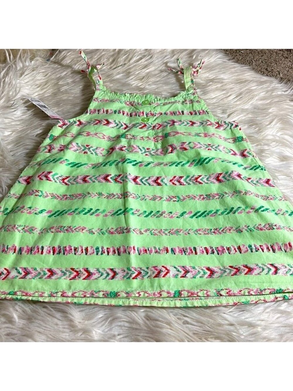 Toughskins Top Girls size Medium sleeveless cotton‎ Tunic Beach summer New - Picture 5 of 8